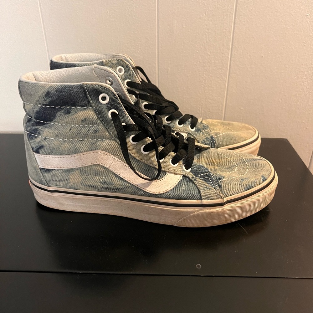 Vans High-Top Sneakers Acid Denim Wash
